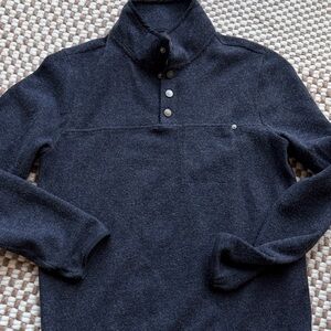 Vuori Dark Gray Button-Up Shirt